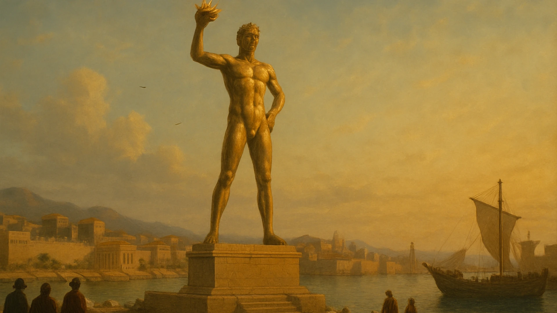 le colosse de Rhodes, Merveille du Monde