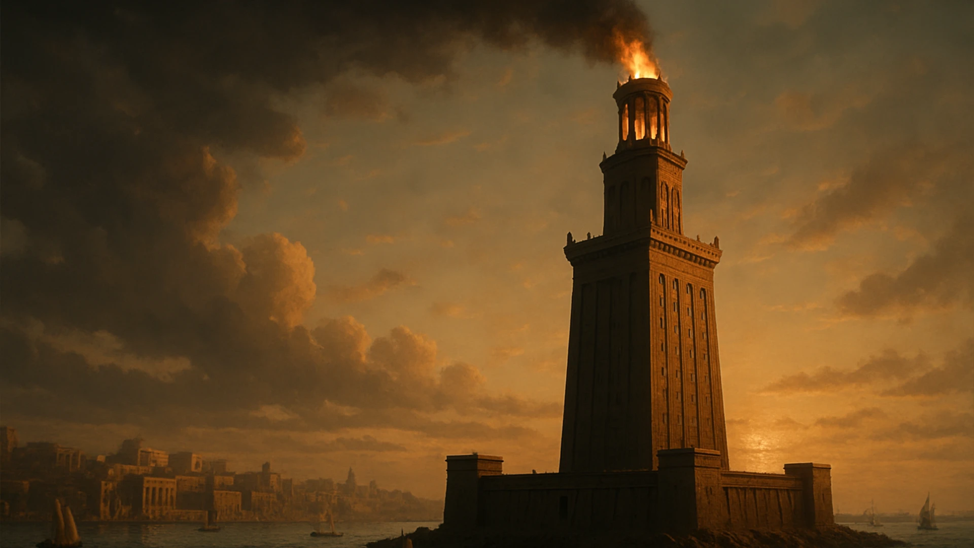 le phare d&rsquo;Alexandrie, Merveille du Monde