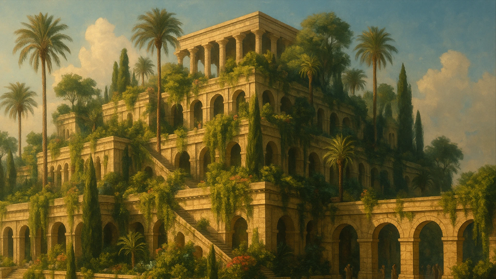 les jardins suspendus de Babylone, Merveille du Monde