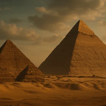 Les pyramides de gizeh en egypte merveille du monde
